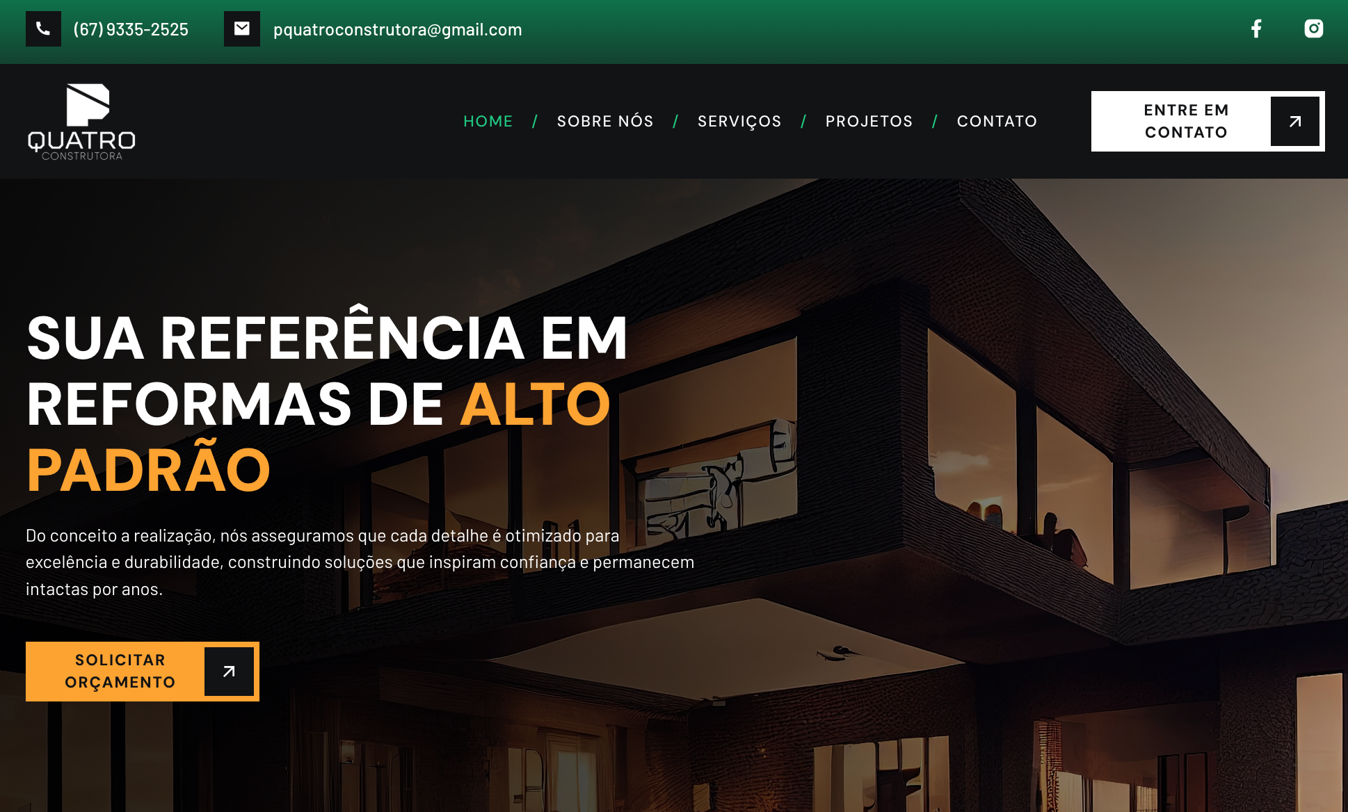 Construction Company Landing Page